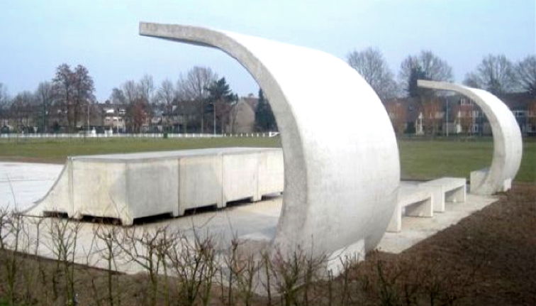 Beton-Pavillon Strukturdetail